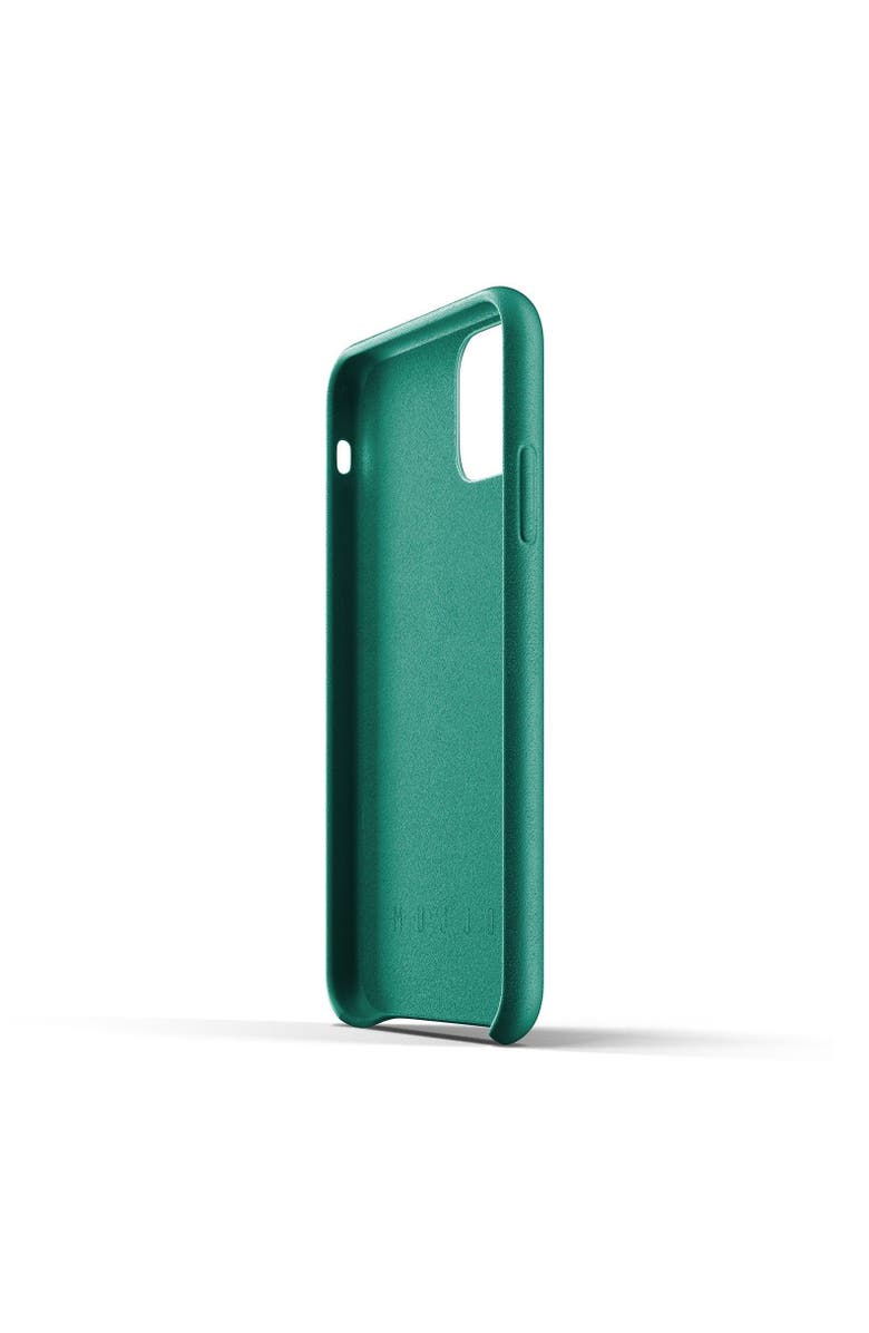 MUJJO Full Leather Case for iPhone 11, Alternate, color, Green