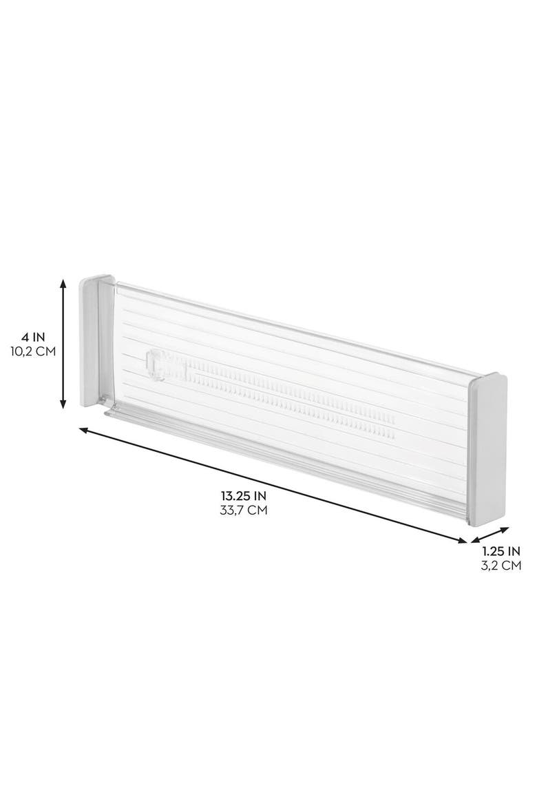 Plastic Adjustable Deep Drawer Dividers - Set of 8 - Clear, Alternate, color, Clear
