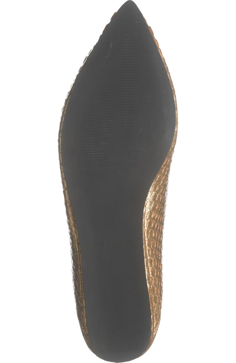 KG Kurt Geiger Chelsea Flat, Alternate, color, Gold
