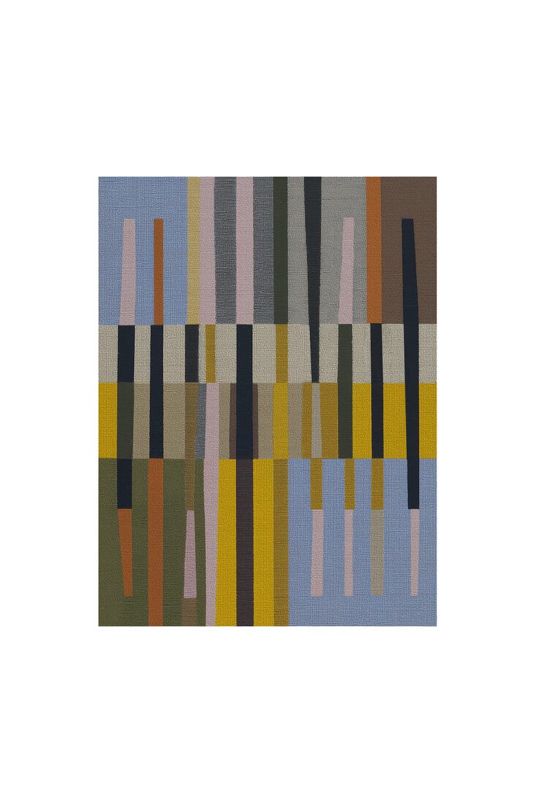 Woven Perspectives No. 09 Geometric Abstract Art Print, Main, color, Black Frame