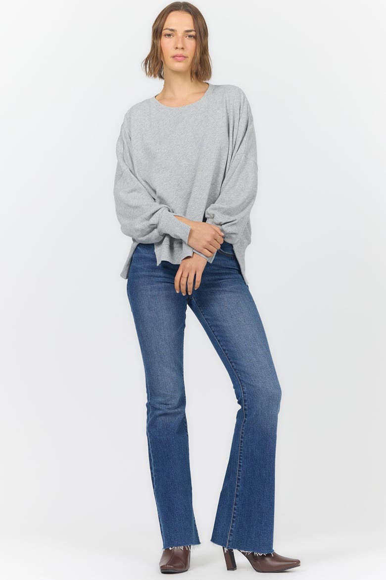 Trenton Oversized Terry Sweatershirt Sweater, Alternate, color, Heather Grey