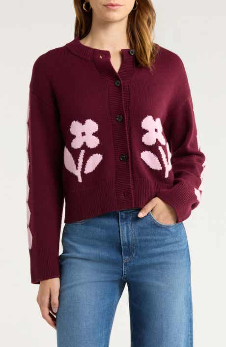 Rails Mavie Intarsia Floral Cardigan