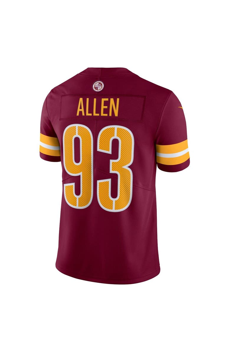 Nike Men's Nike Jonathan Allen Burgundy Washington Commanders Vapor Limited Jersey, Alternate, color,