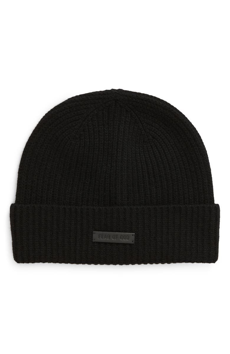 Fear of God Rib Cashmere Beanie, Main, color,