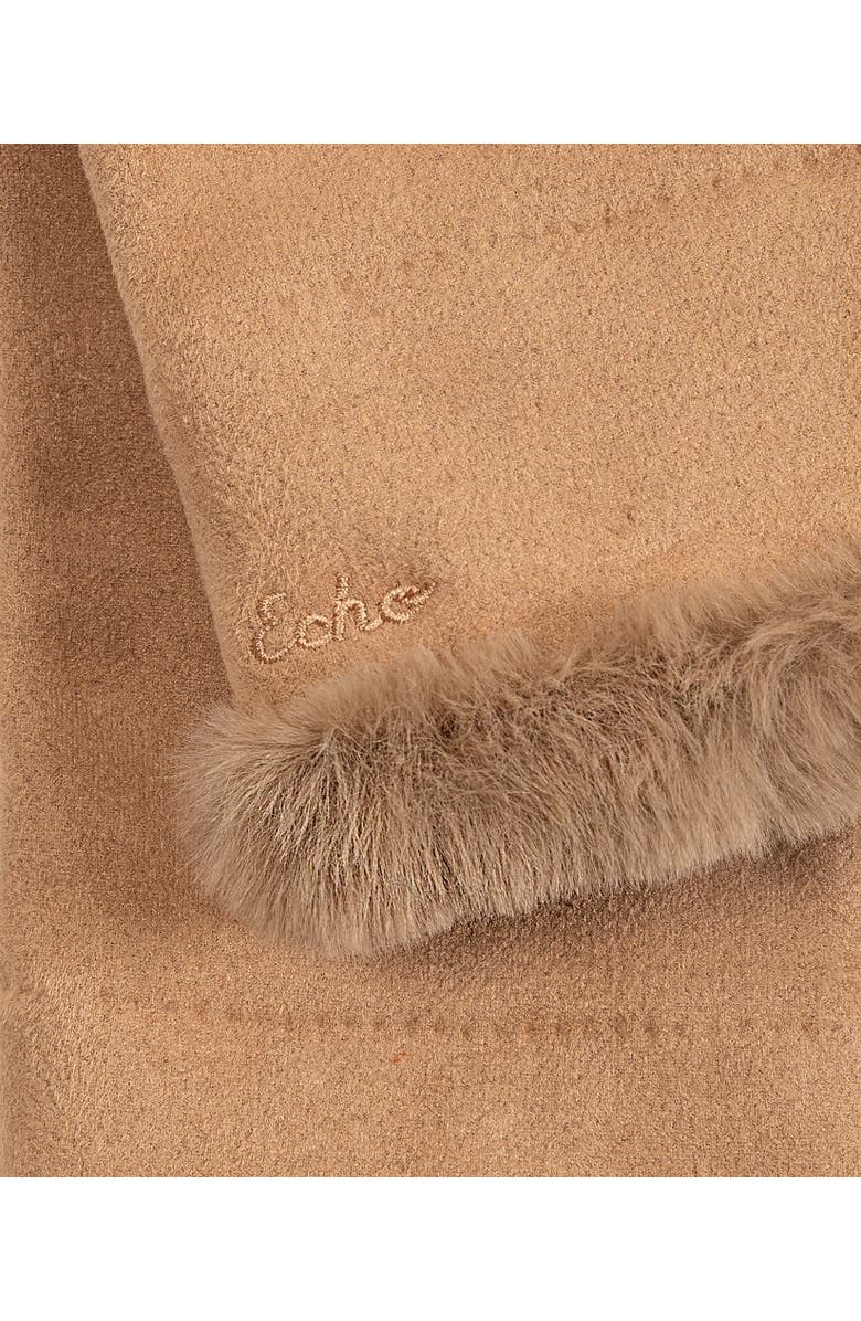 Echo Stretch Suede Mitten, Alternate, color, Camel
