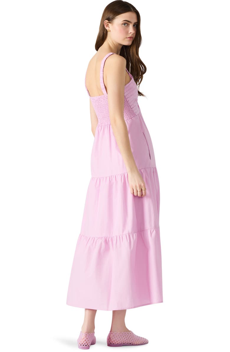 Steve Madden Eliora Tiered Cotton Sundress, Alternate, color, Pale Mauve