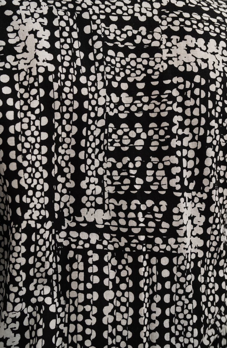 SUNNY LEIGH Long Sleeve Tie Front Button-Up Shirt, Alternate, color, Tegan Dot