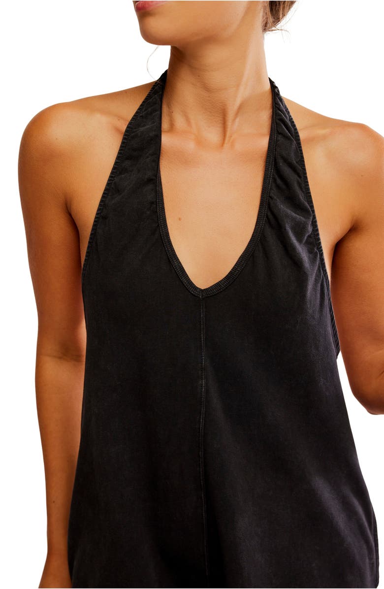 Free People FP Movement Hot Shot Halter Romper, Alternate, color, 