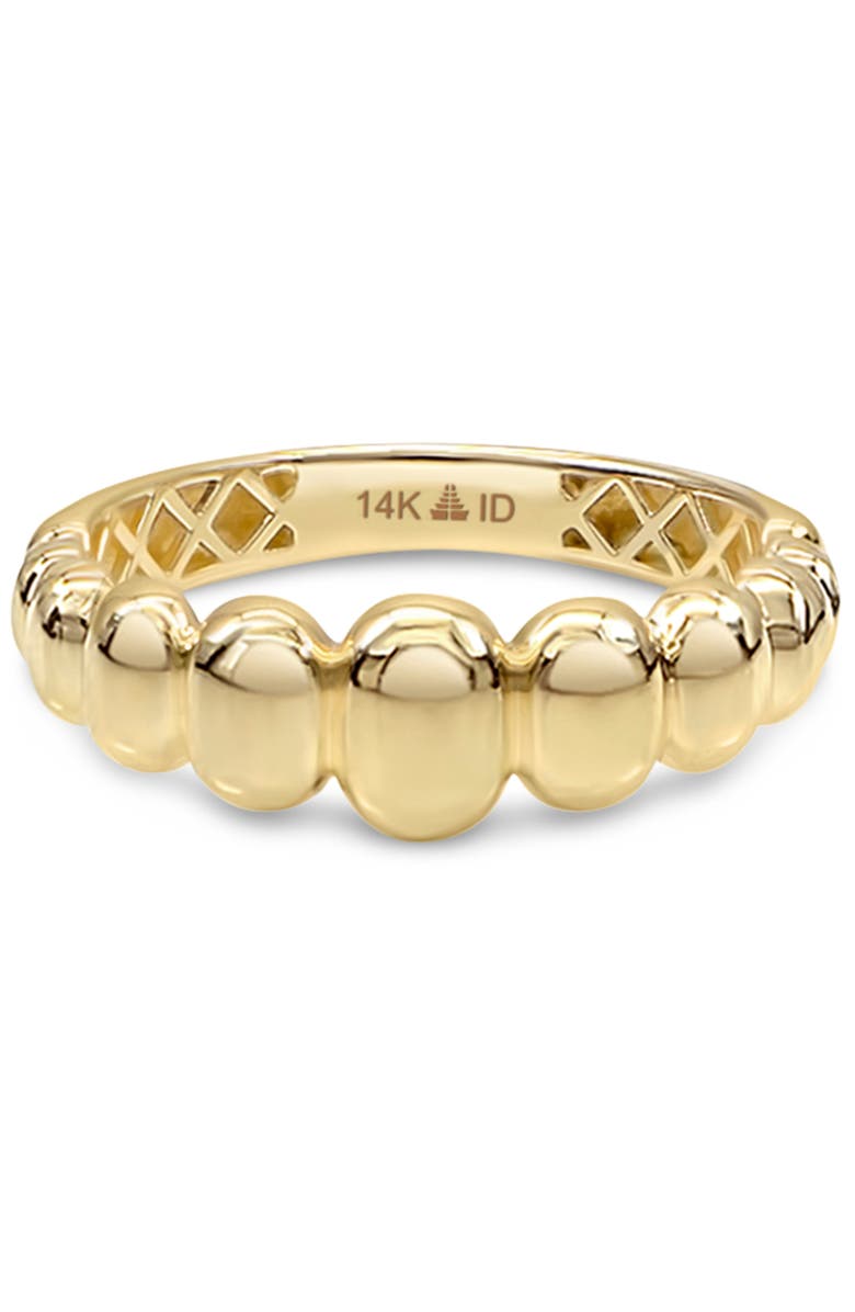 DEVATA Dome Puffy Ring in 14K Gold, Main, color, Yellow Gold
