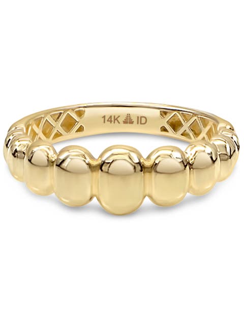 Dome Puffy Ring in 14K Gold