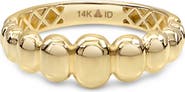 DEVATA Dome Puffy Ring in 14K Gold