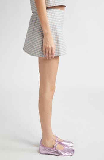 Juice Gingham Miniskirt