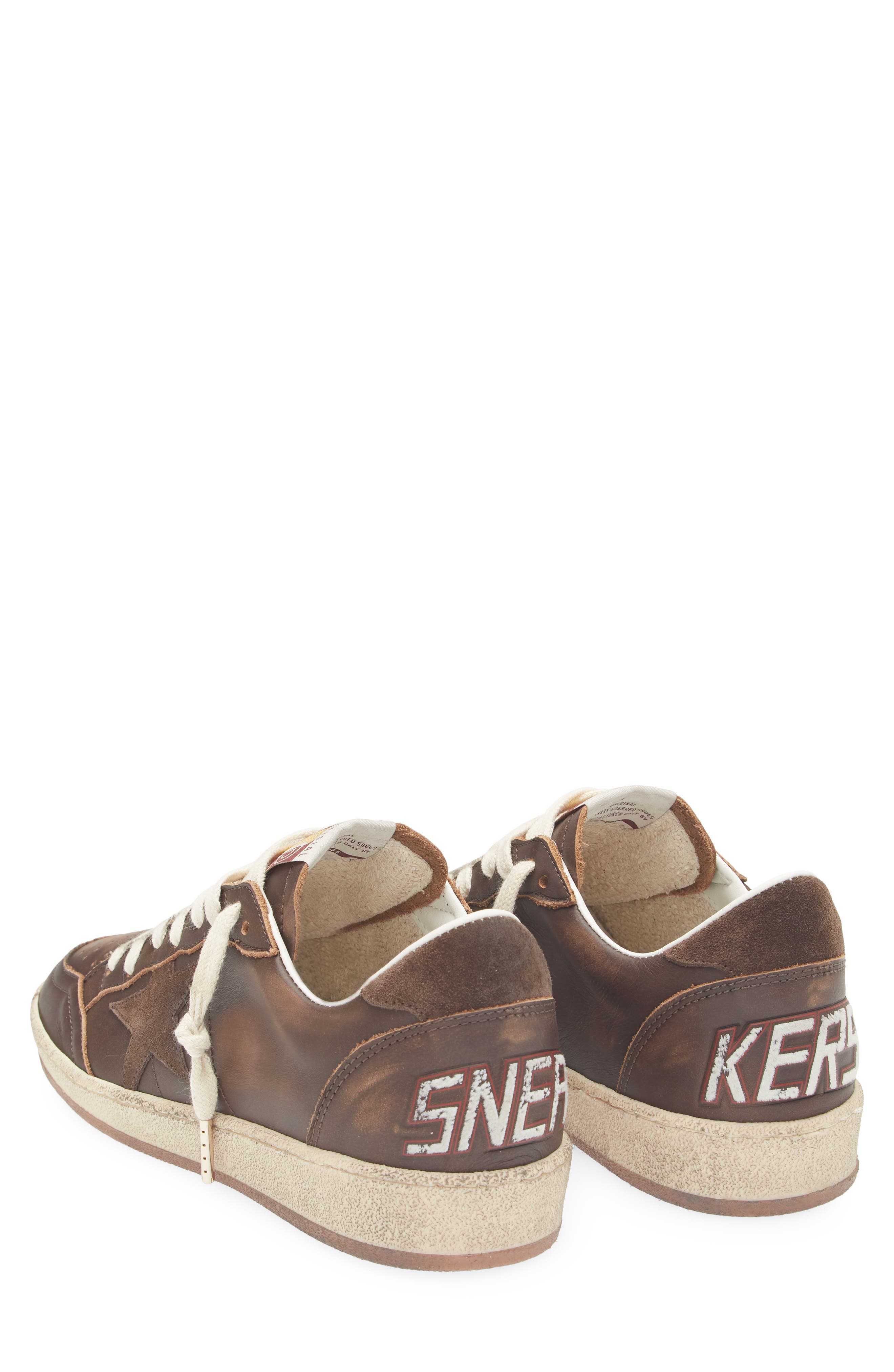 Golden Goose Ball Star Sneaker, Alternate, color, Brown