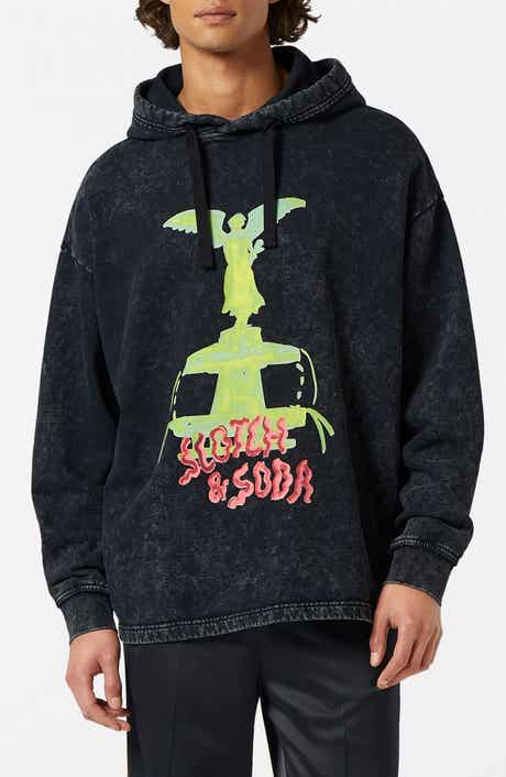 Scotch & Soda Relaxed Fit Washed Artwork Cotton Hoodie