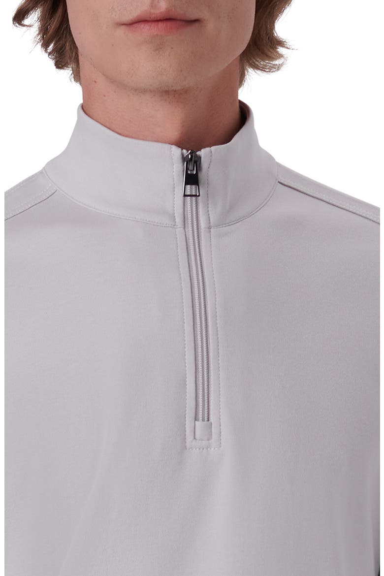 Quarter Zip Knit Pullover, Alternate, color, PLATINUM