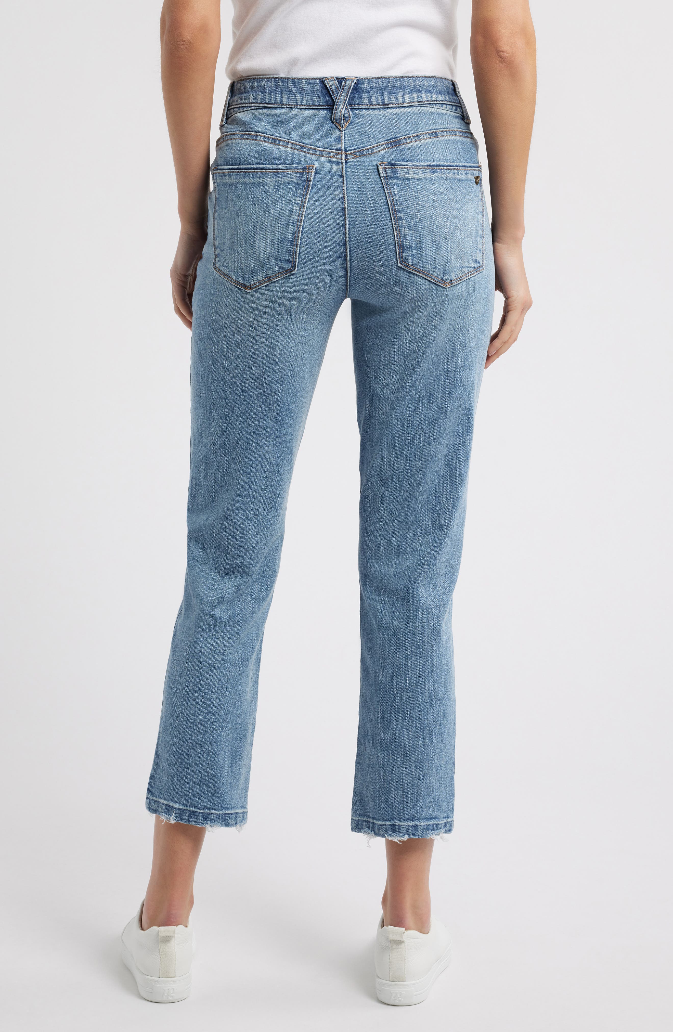 Logan 'Ab'Solution High Waist Ankle Slim Straight Leg Jeans - image 2