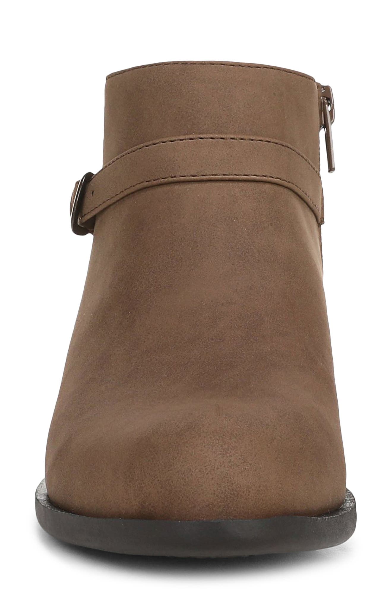 Ada Faux Leather Ankle Bootie, Alternate, color, DK TAUPE