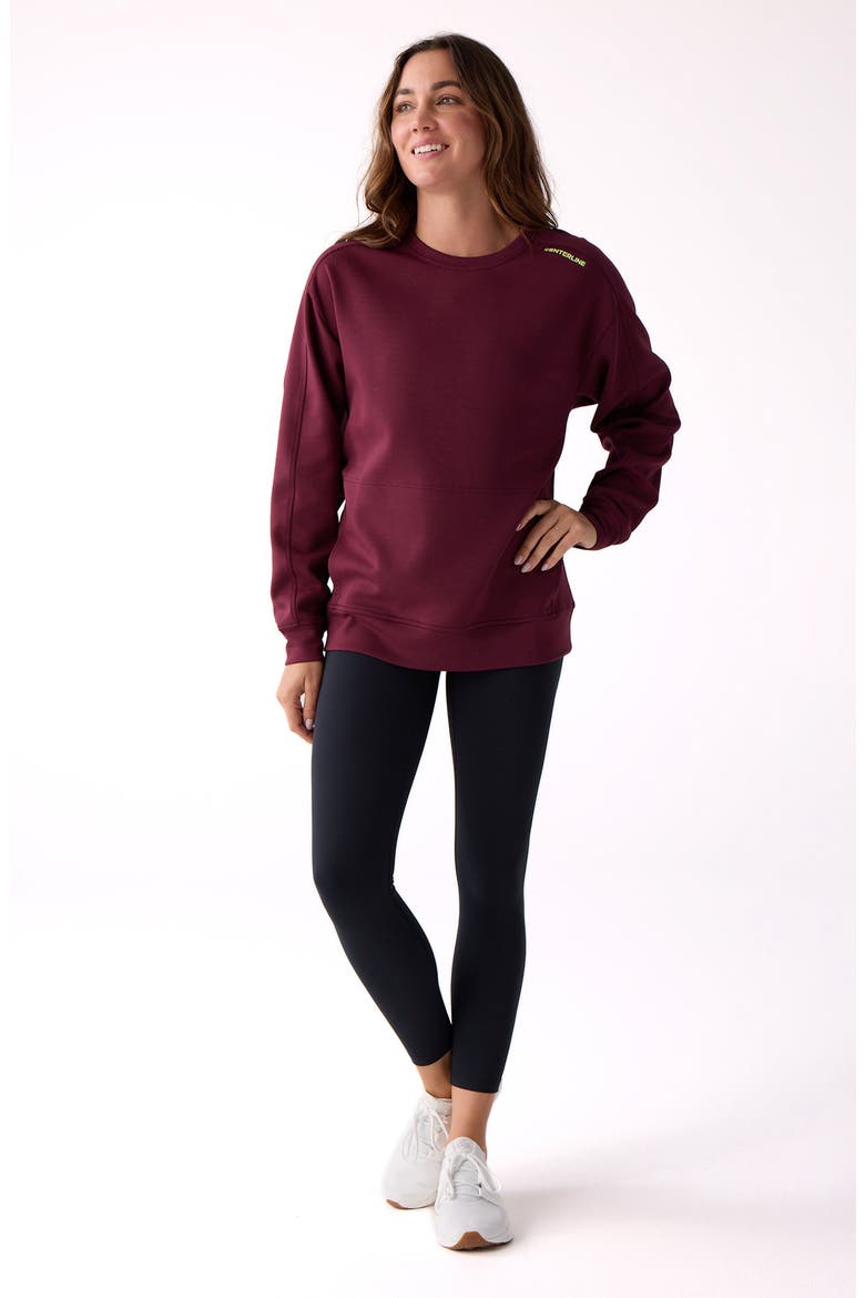 Après Women's Crew Sweatshirt, Alternate, color, Dark Currant