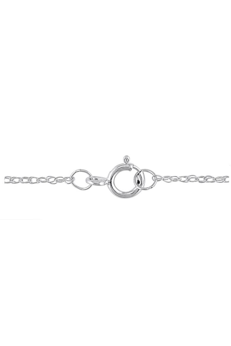3/4ct Lab Grown Diamond Round Solitaire Pendant 14K Gold Necklace, Alternate, color, 14k White Gold