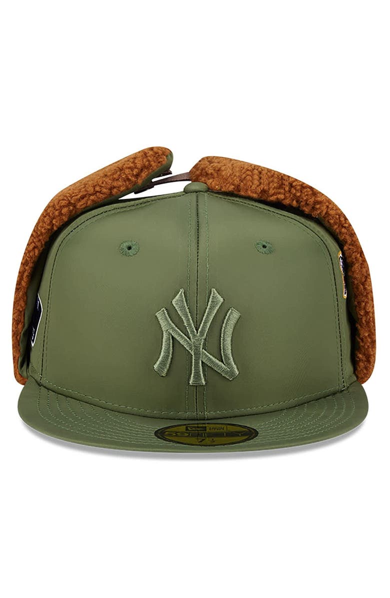 New Era x Alpha Industries Men's New Era x Alpha Industries  Olive New York Yankees Dog Ear 59FIFTY Fitted Hat, Alternate, color, 