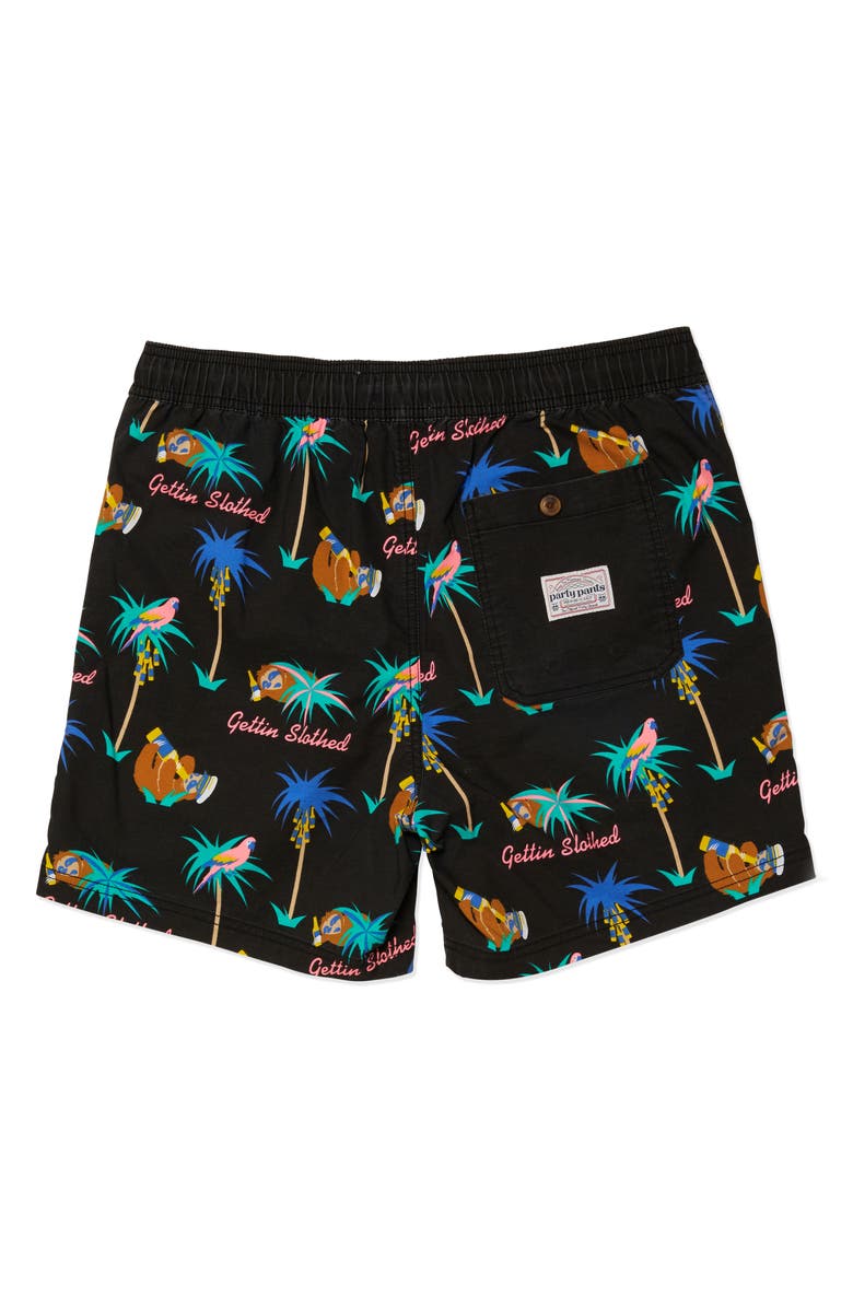 Party Pants Gettin' Slothed Swim Trunks, Alternate, color,