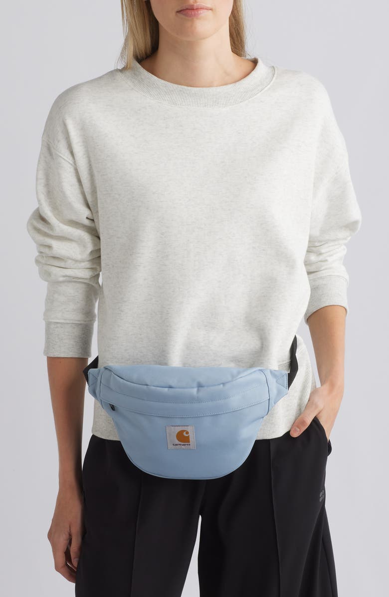 Carhartt Work In Progress Jake Canvas Hip Bag, Alternate, color, Misty Sky