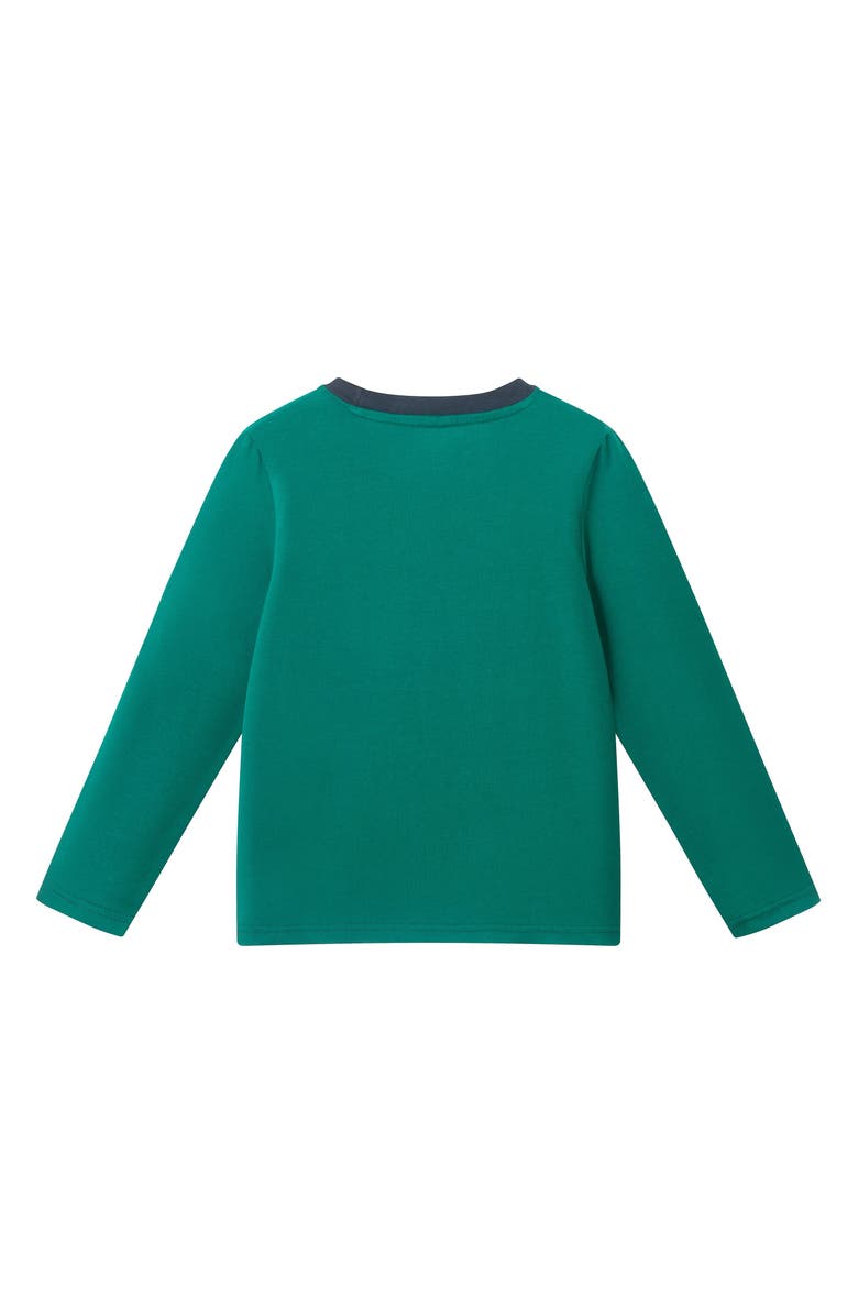 Andy & Evan Kids' Holiday Long Sleeve T-Shirt, Alternate, color, Green Dino