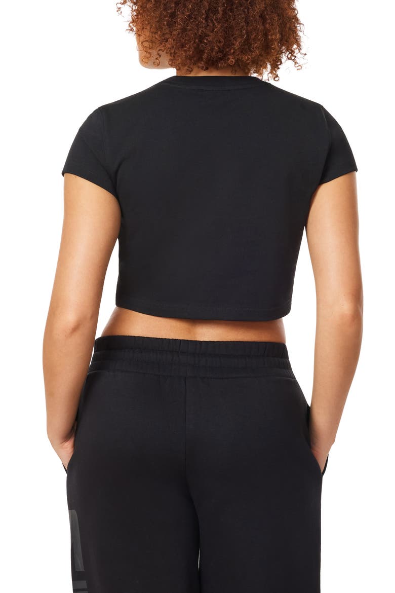 Logo Graphic Cropped T-Shirt, Alternate, color, BLACK NIGHT