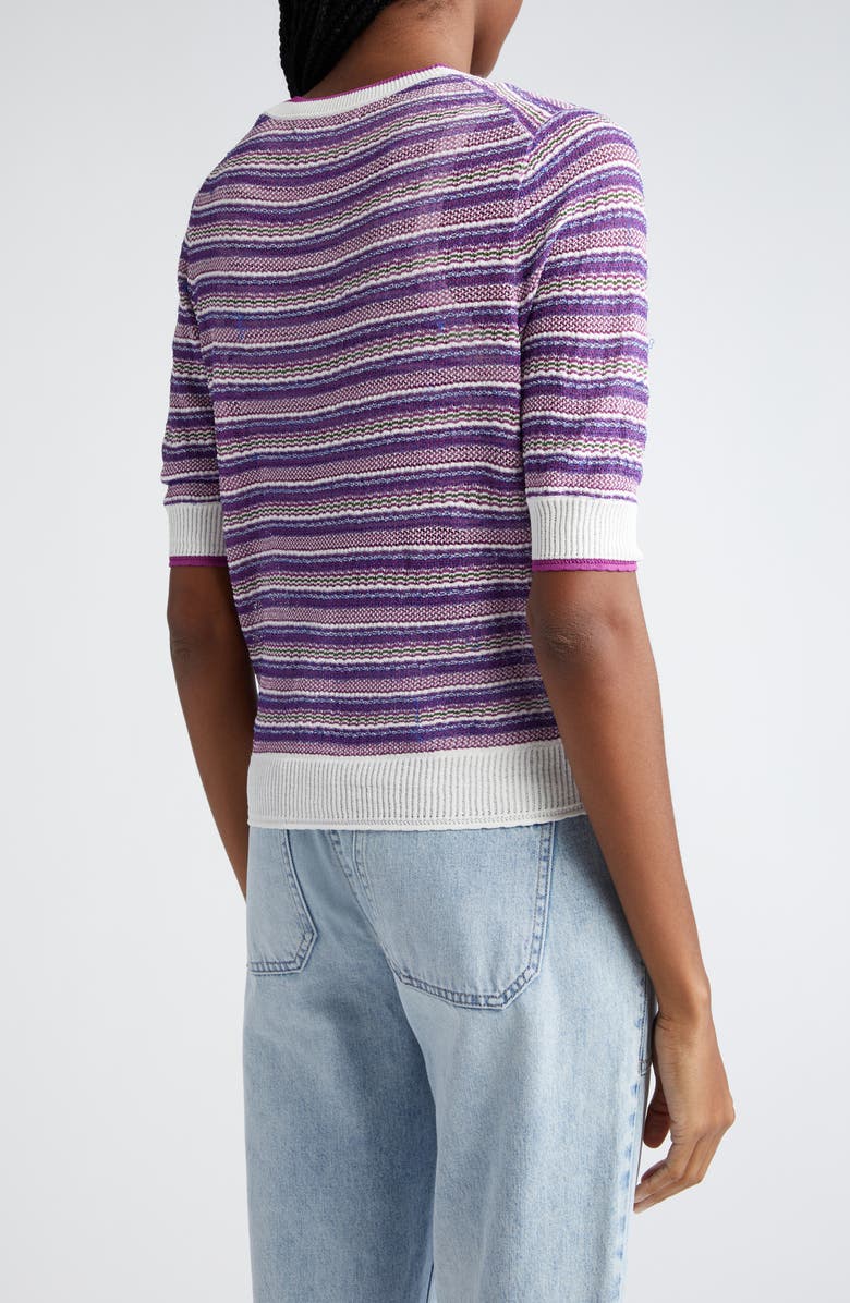 Veronica Beard Varia Mixed Stripe Cardigan, Alternate, color, 