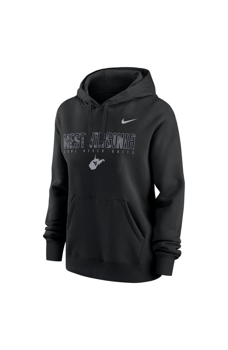 Nike Women's Nike Black West Virginia Mountaineers Coal Never Quits Pullover Hoodie, Alternate, color, 