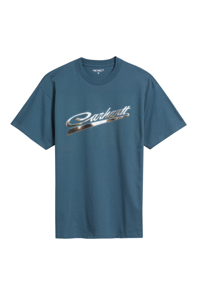 Vroooom Organic Cotton Graphic T-Shirt, Alternate, color, OFFICE BLUE