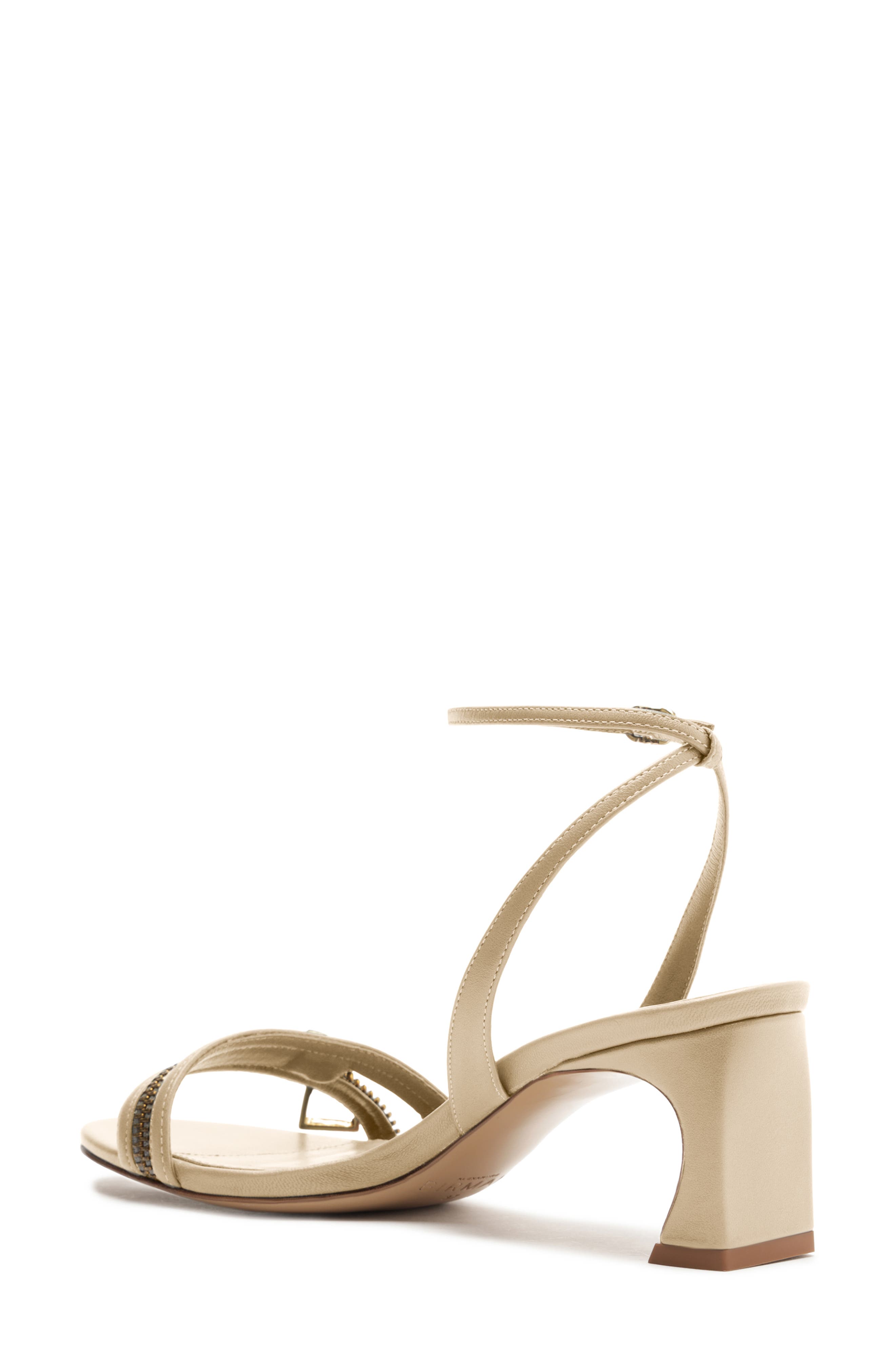 Alexandre Birman Zoe Ankle Strap Sandal, Alternate, color, Chalk