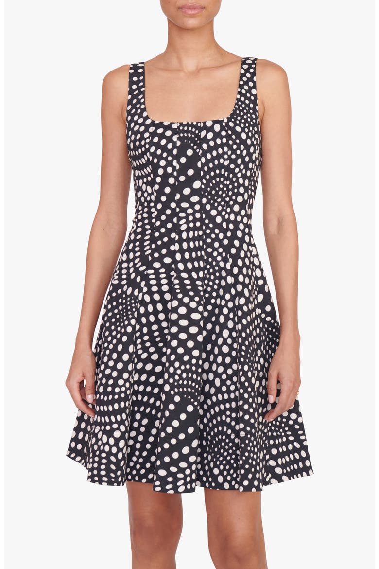 Wells Dot Minidress, Alternate, color, BLACK WAVY DOT