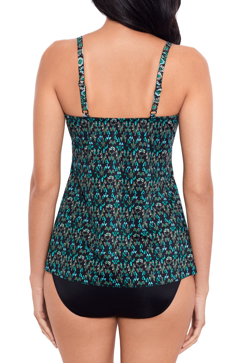 Bijoux Myra Underwire Skirted One-Piece Swimsuit, Alternate, color, BLACK MULTI