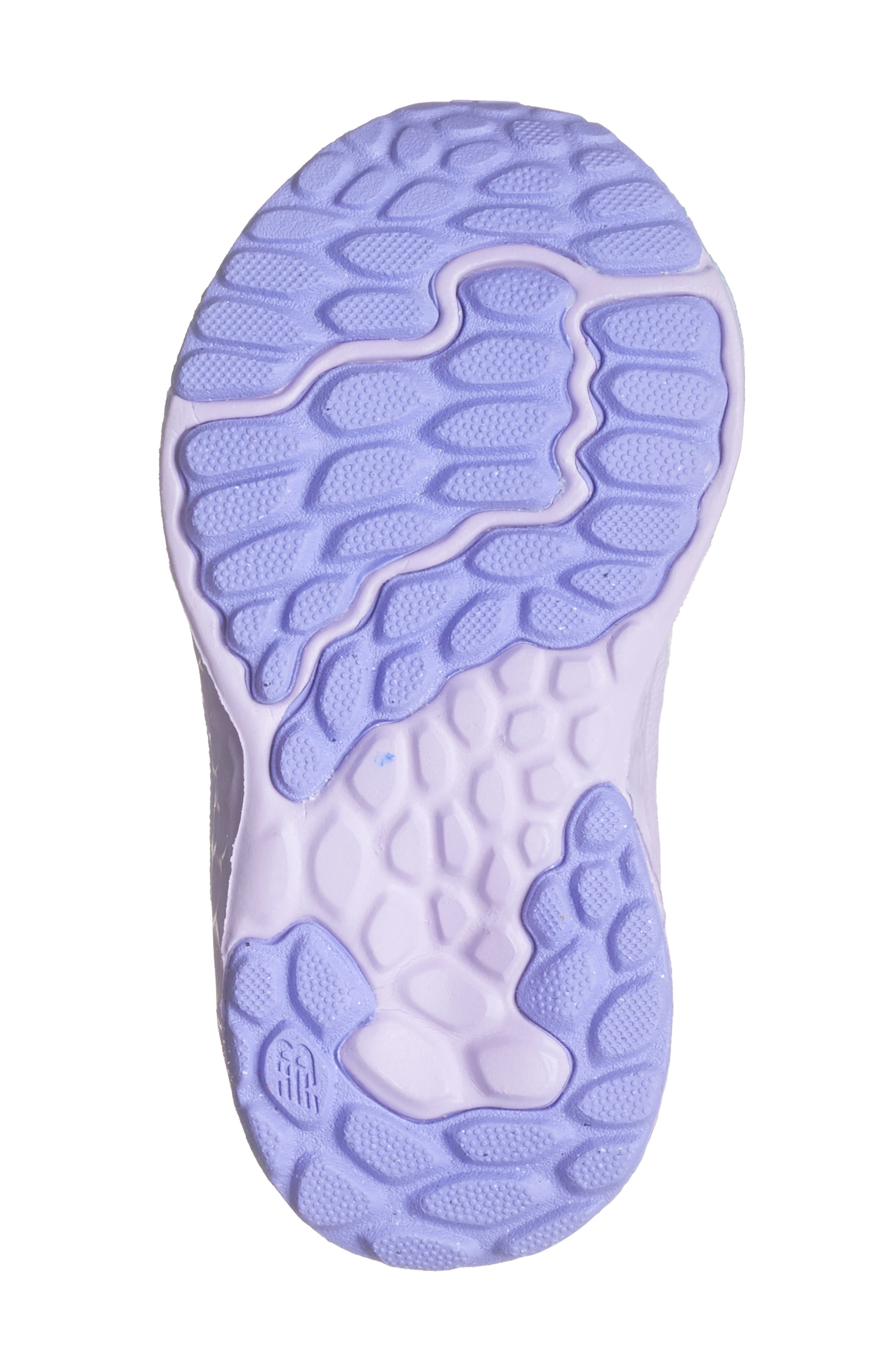 New Balance Kids' Ari Sneaker, Alternate, color, Grey Matter/ Mid Century Pink