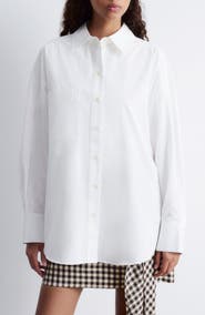 & Other Stories Oversize Cotton Button-Up Shirt
