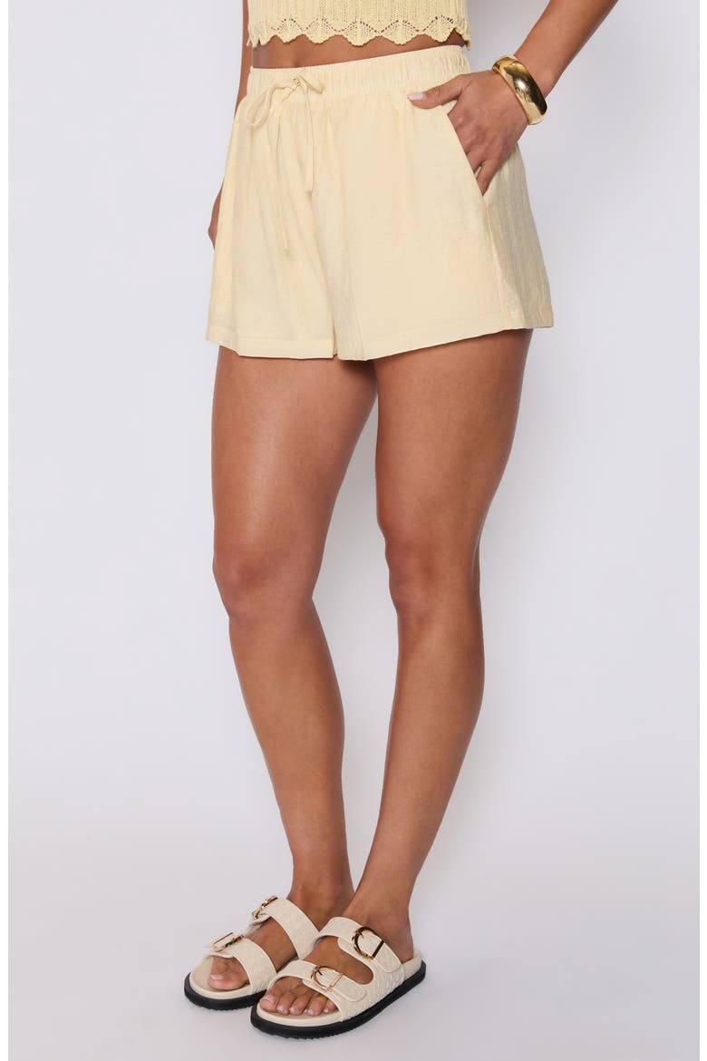 Ellory Drawstring Shorts (Nordstrom Exclusive), Alternate, color, YELLOW
