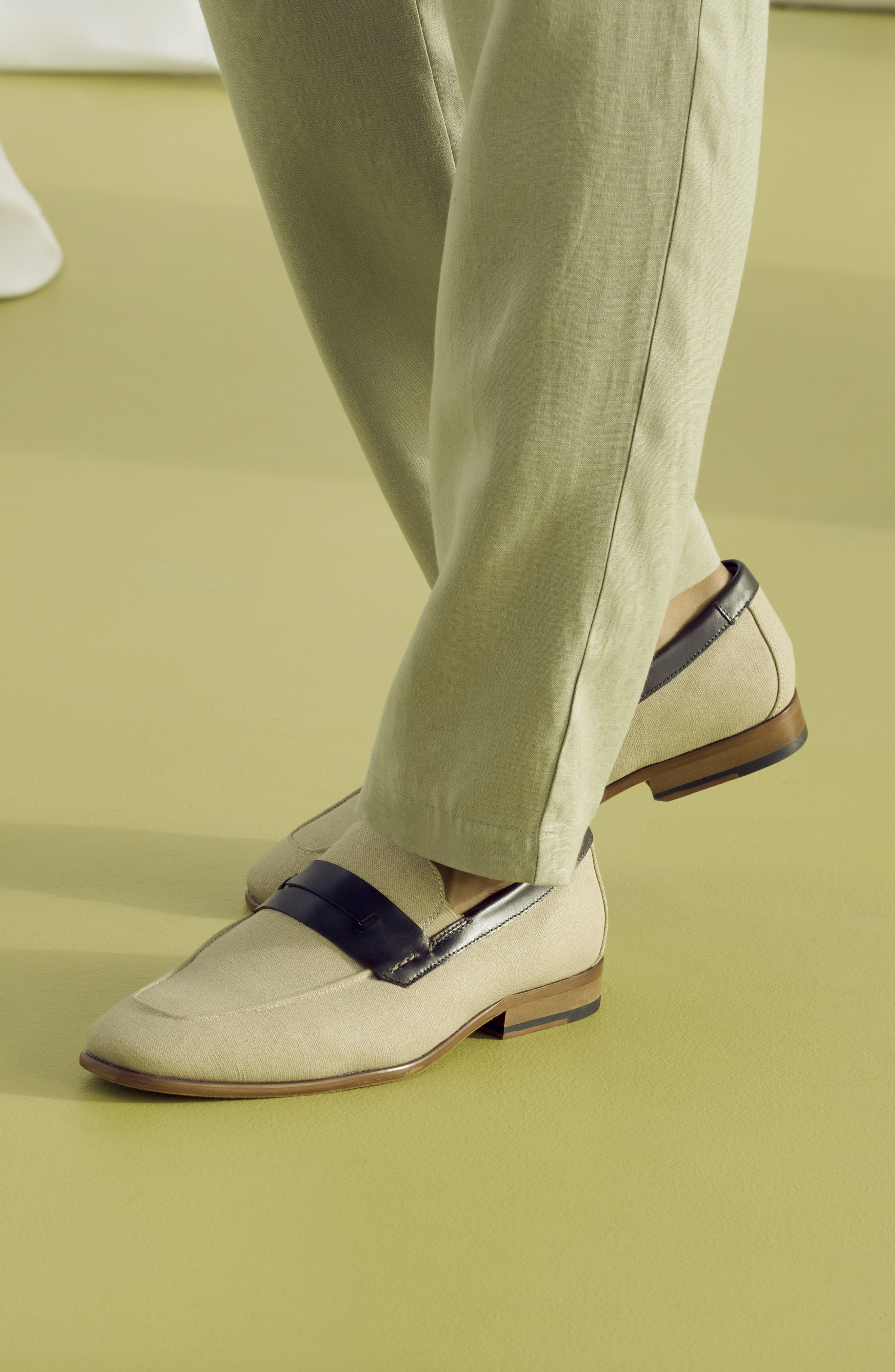 Gill Saddle Loafer, Alternate, color, SAND MULTI