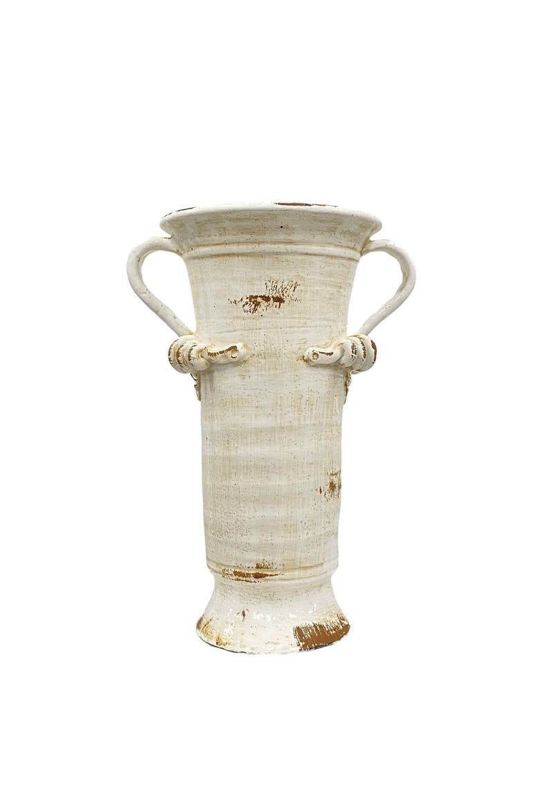 Vase With Handles, Main, color, ANTIQUE WHITE