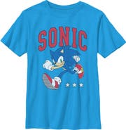 Sonic the Hedgehog Boy's Sonic the Hedgehog Three Stars Running Graphic T-Shirt