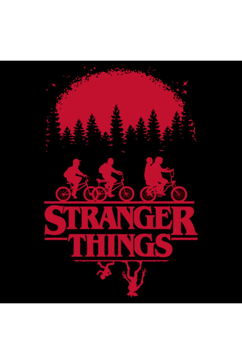 Netflix Men's Upside Down Poster Short Sleeve Graphic T-Shirt, Alternate, color, Black