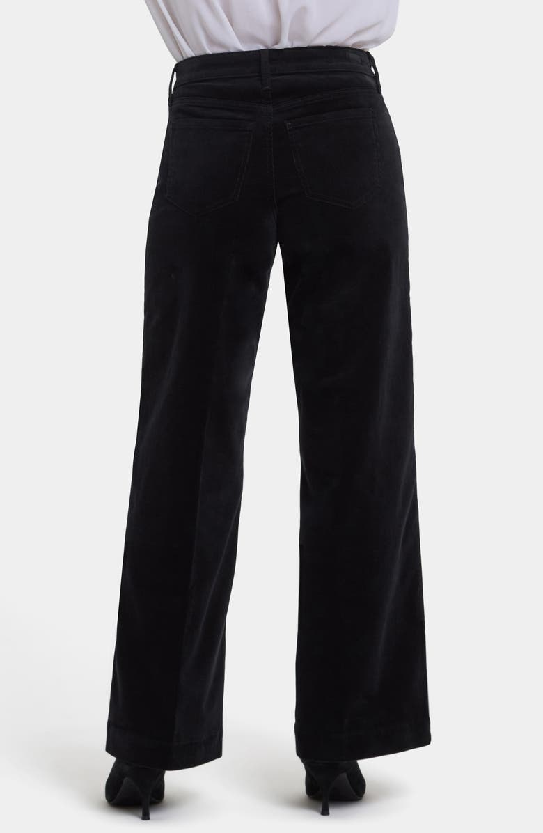 NYDJ Teresa Wide Leg Corduroy Pants, Alternate, color, Black