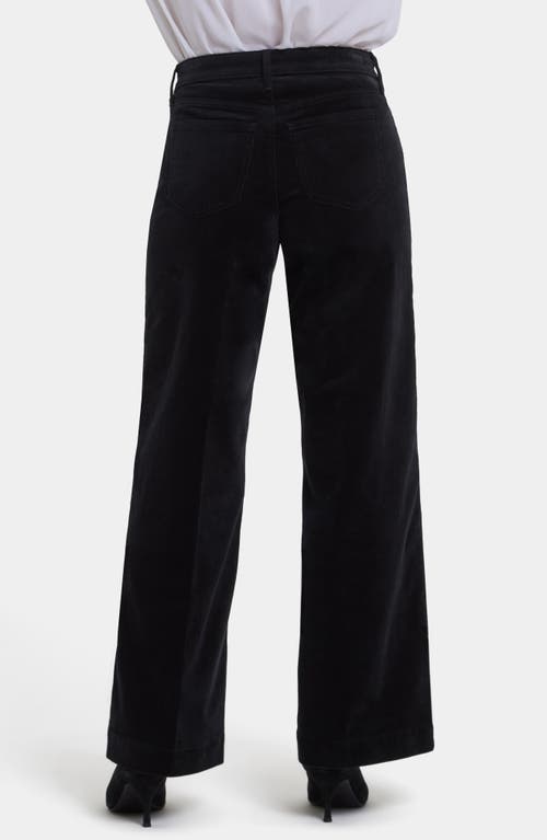 Nydj Teresa Wide Leg Corduroy Pants In Black