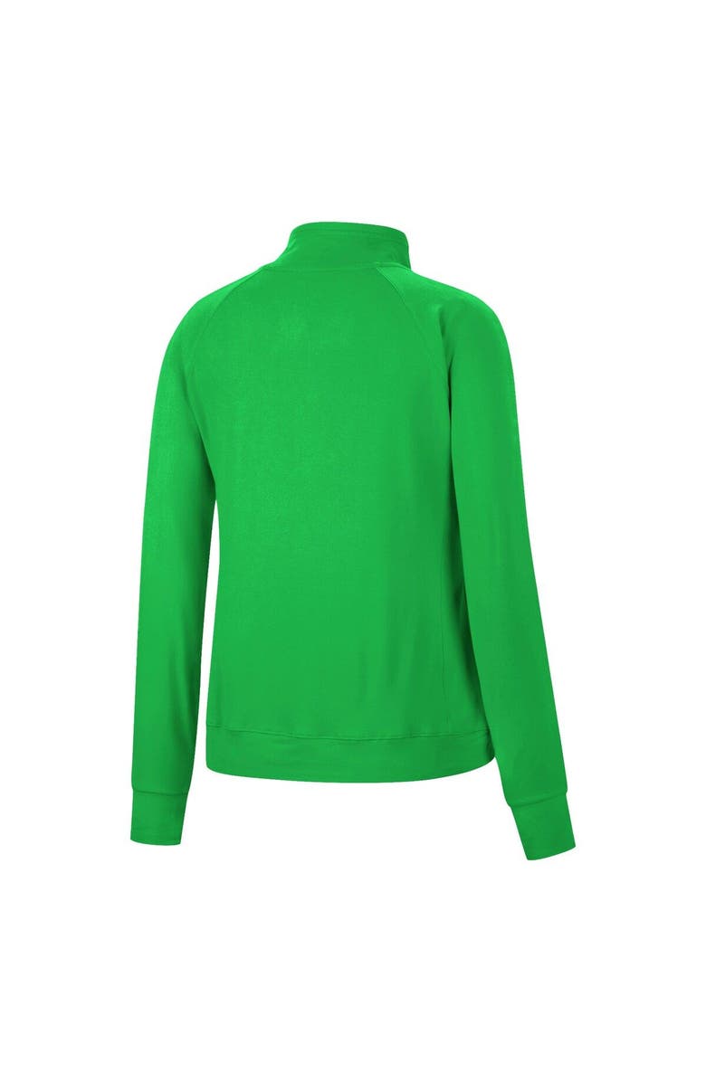 COLOSSEUM Women's Colosseum Kelly Green Marshall Thundering Herd Kipling Raglan Quarter-Snap Top, Alternate, color, 