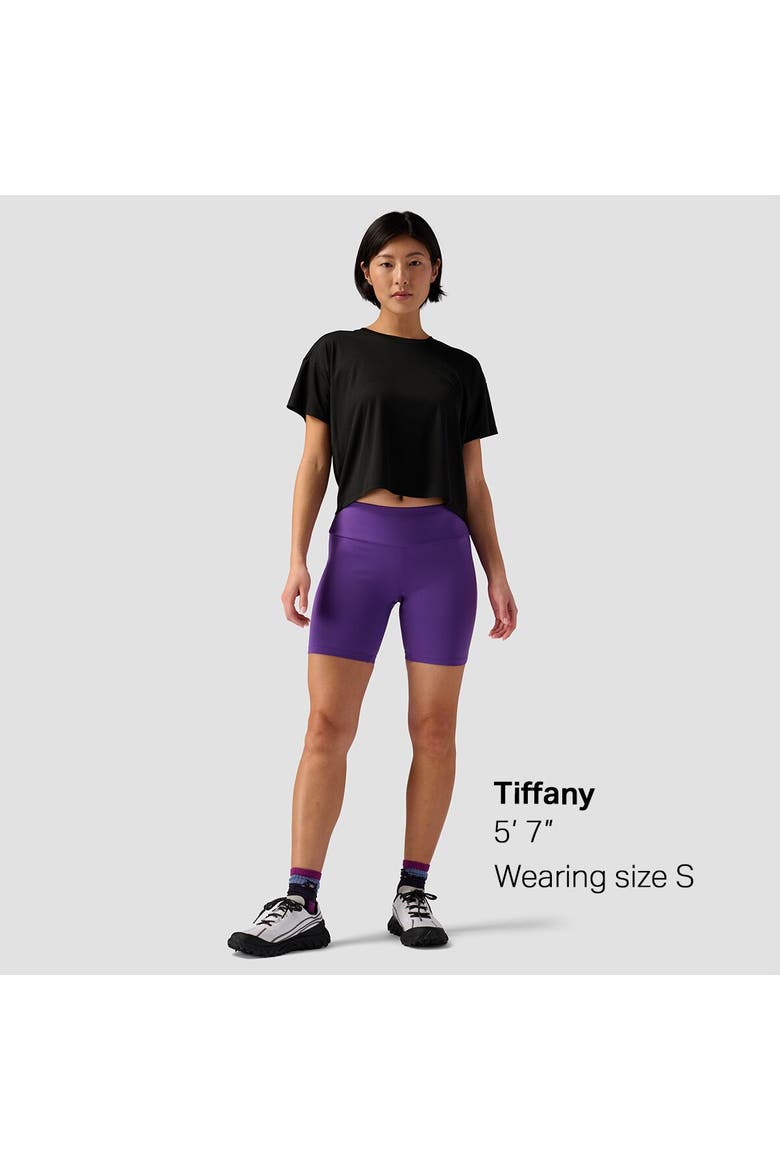 Destination Run Bike Short - Women's, Alternate, color, Tillandsia Purple