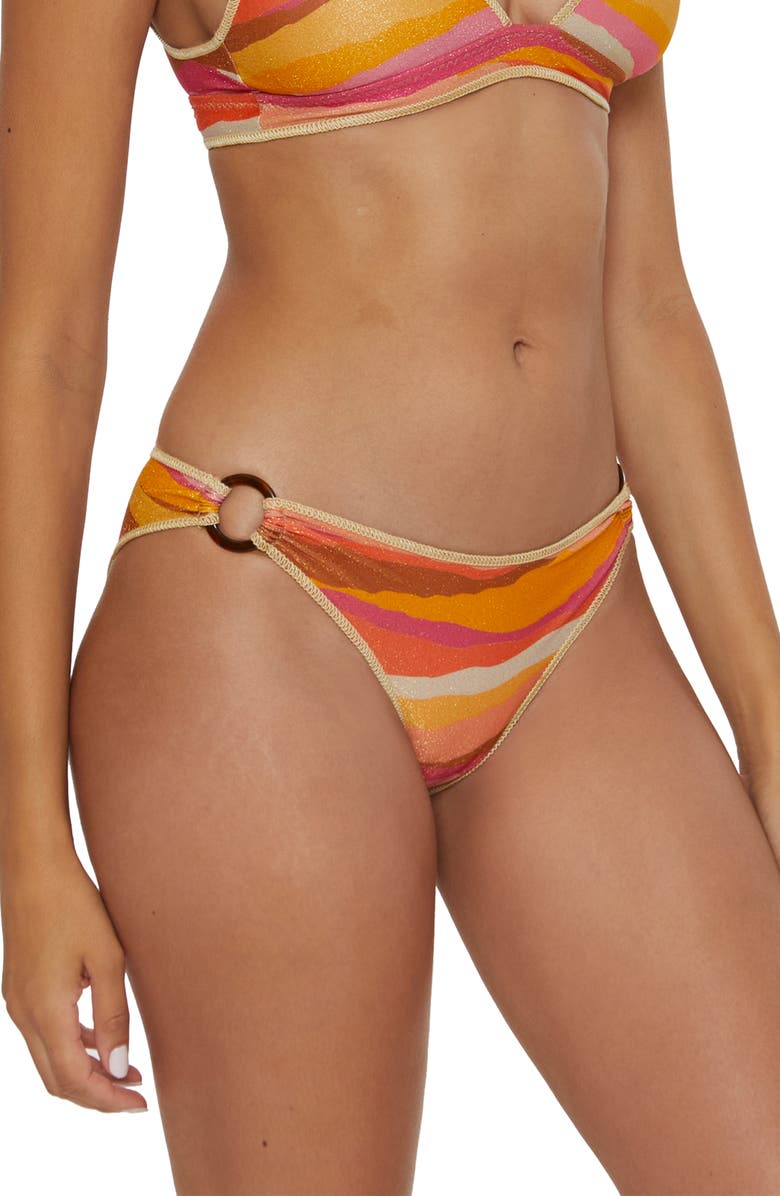 Becca Canyon Sunset Hipster Bikini Bottoms, Alternate, color, 