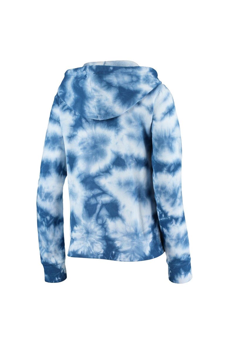 Women's New Era Royal Chicago Cubs Tie-Dye Fleece Full-Zip Hoodie, Alternate, color, Royal