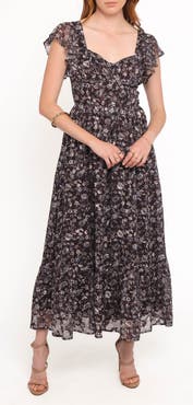 Petal & Pup Myles Floral Chiffon Maxi Dress