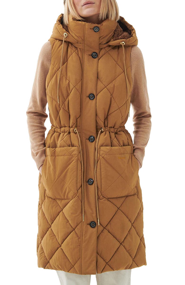 Barbour Orinsay Quilted Hooded Vest, Main, color, 