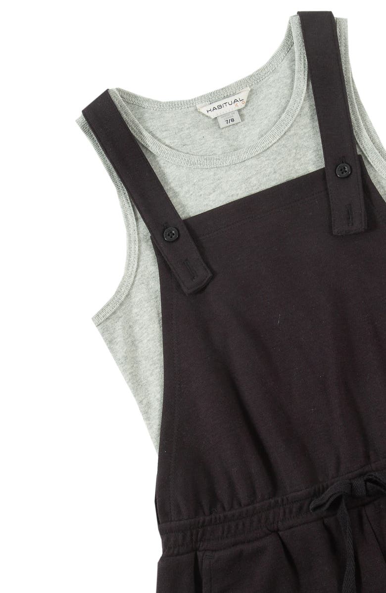 Habitual Girl Kids' Tank & Shortalls Set, Alternate, color, 